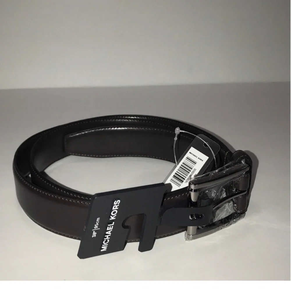 Michael Kors Men Dress Belt. Brown. Size 34- 85 cm.NWT